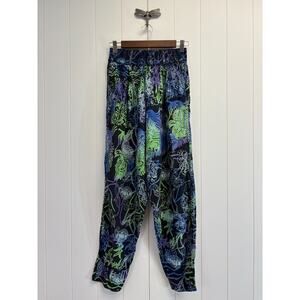 Amber Training Pants Women Medium Whimsical Boho Floral Festival Free-Spirted‎